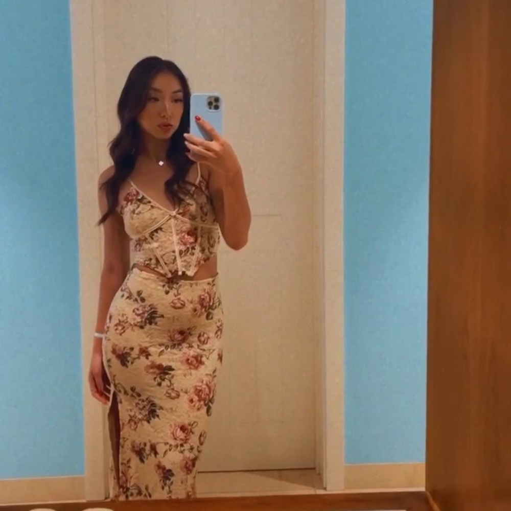 Tiger Mist Floral Tank & Maxi Skirt Set